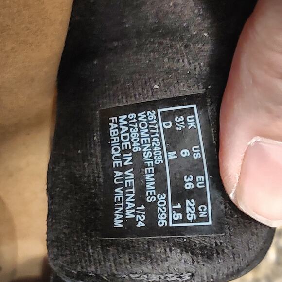 Clarks Collection Black Wedge Sandals Size 6M ID 201171424035 - Picture 12 of 12